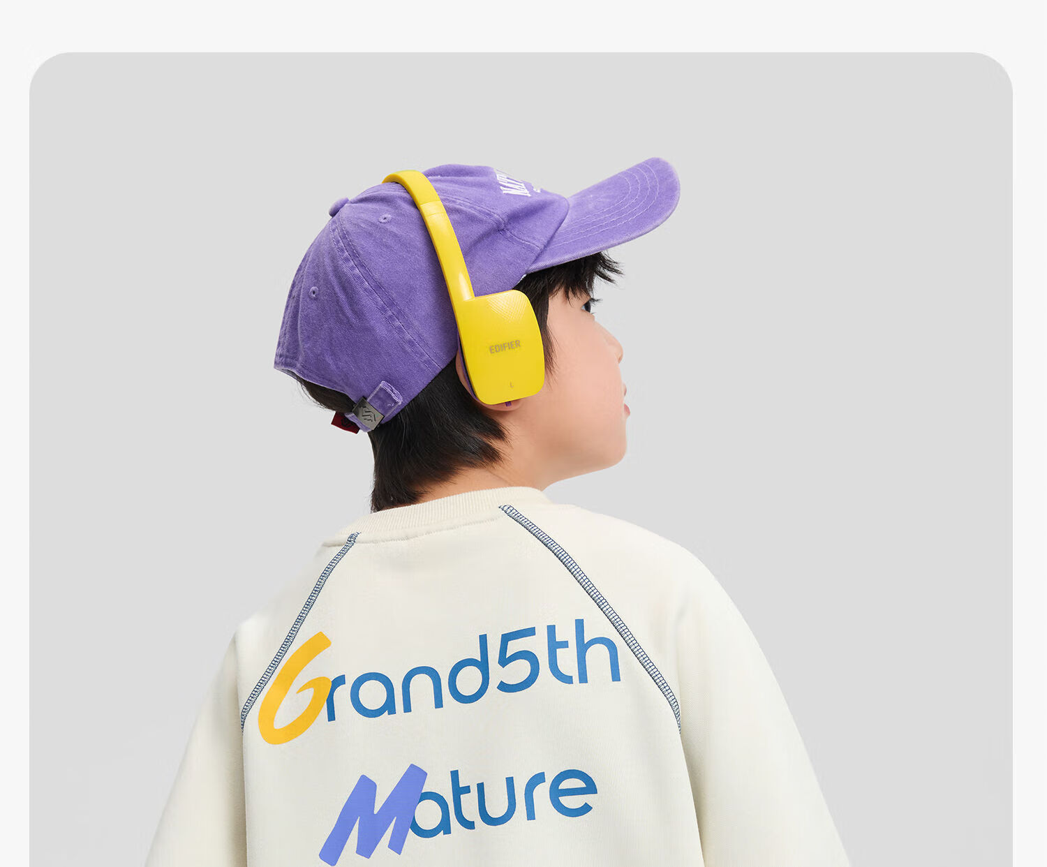 Zuo Xi Kids Boys Sweatshirt 2026 New Spring Children's Letter Graffiti Sports Top Light Gray 165 21